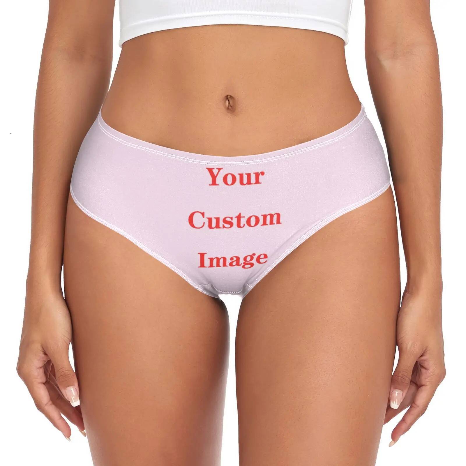 Women's Sexy Panties Bamboo fiber Panty Underwear Custom image Briefs Female Underpants Intimates Breathable Women Lingerie 2XL
