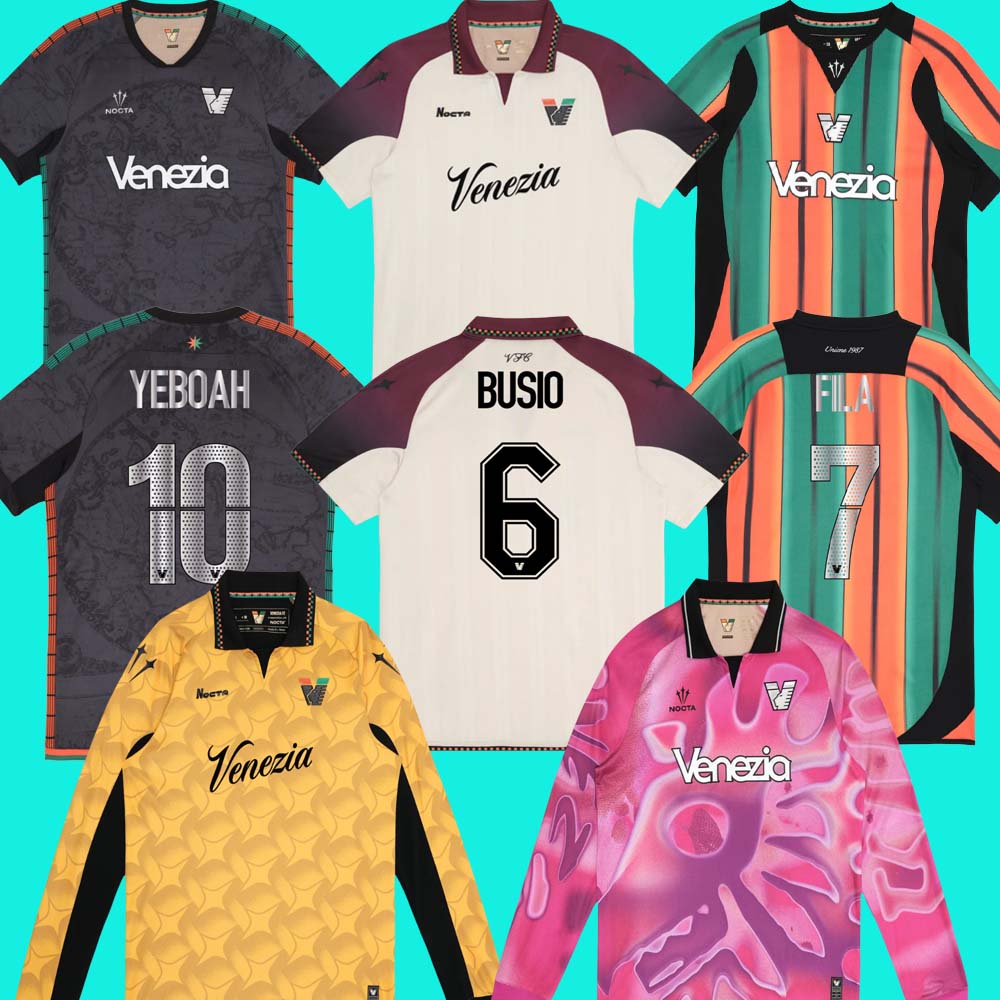 25 26 Venezia Gold soccer Jerseys FC 2025 Black jersey football shirt Jersey de Venezia goalkeeper maglie calcio 999