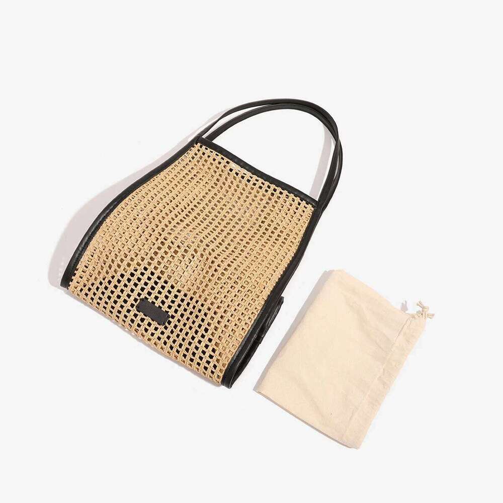 Hollow Out Weave Beach Bag For Women Designer Handbag And Purse 2025 New In Casual Vacation Large Capacity Tote Shoulder