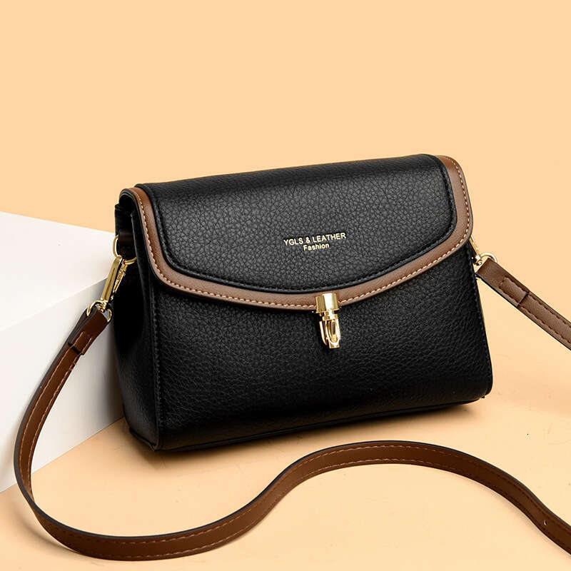 2025 New Fashion Small Crossbody Spring Summer Soft Leather Shoulder Women's Bag with Lock Design