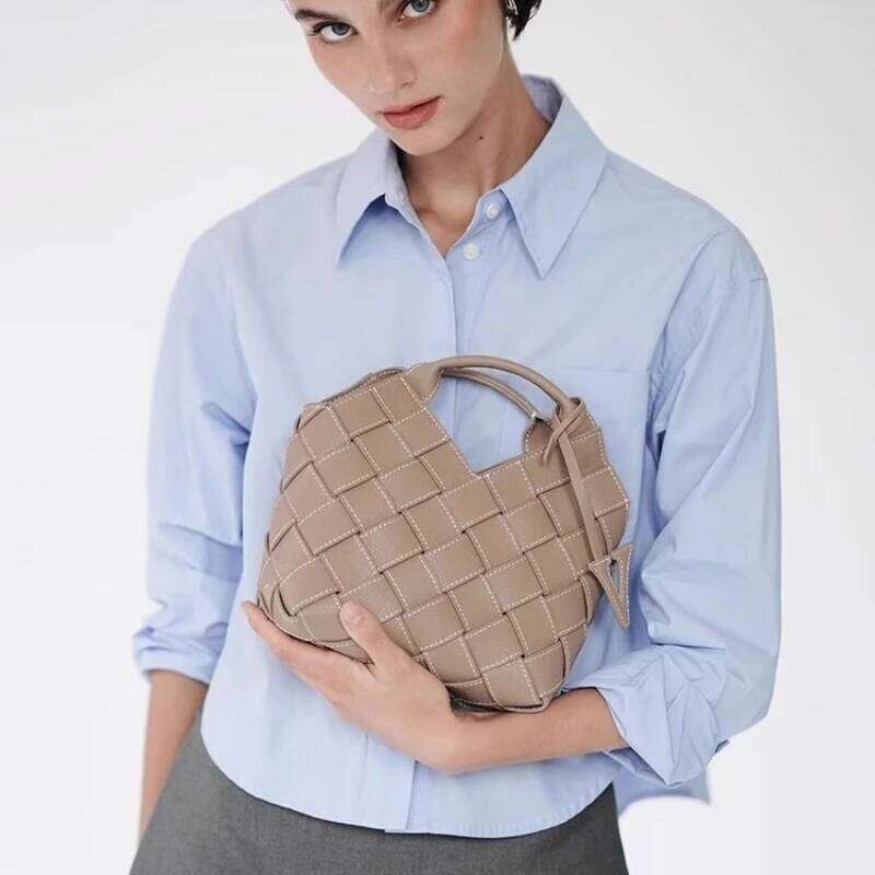 Designer Bags VERAFIED Woven Shoulder Crossbody Bag Melange Cowhide Handbag Hot Selling