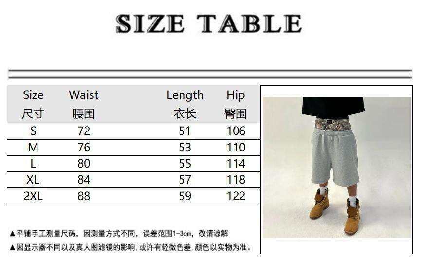 2025 Spring and Summer New Casual Simple Couple Fashion Creative Double Waist Folded Shorts