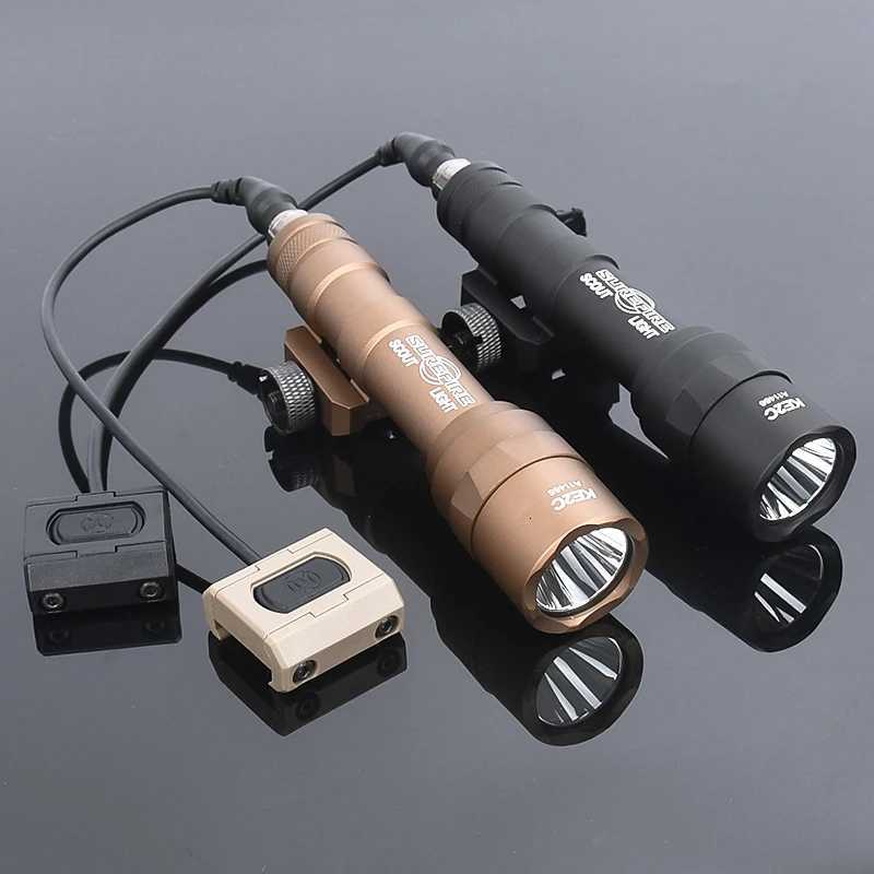 Tactical Sureifr M600 M600U Flashlight 600lumens White Light Hot Mobutton SF Plug Fit 20MM Rail Hunting AR15 Airsoft Weapon LampXJ250905