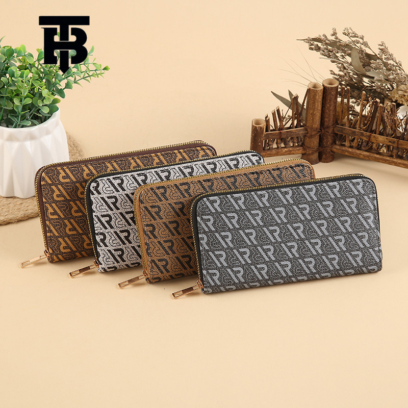 TB BHULAMTE Designer Bag Vintage Floral PU Eco-friendly Wallet Women's Clutch Bag Storage Bag Phone Bag Long Luxury Bag Multi-purpose Wallet