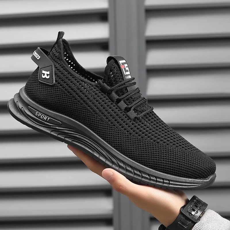 Oulylan Mens Sneakers Classic Casual Shoes Breathable Mesh Running Sneakers Without Laces Lightweight Men Shoes 2025 Summer New Z250905