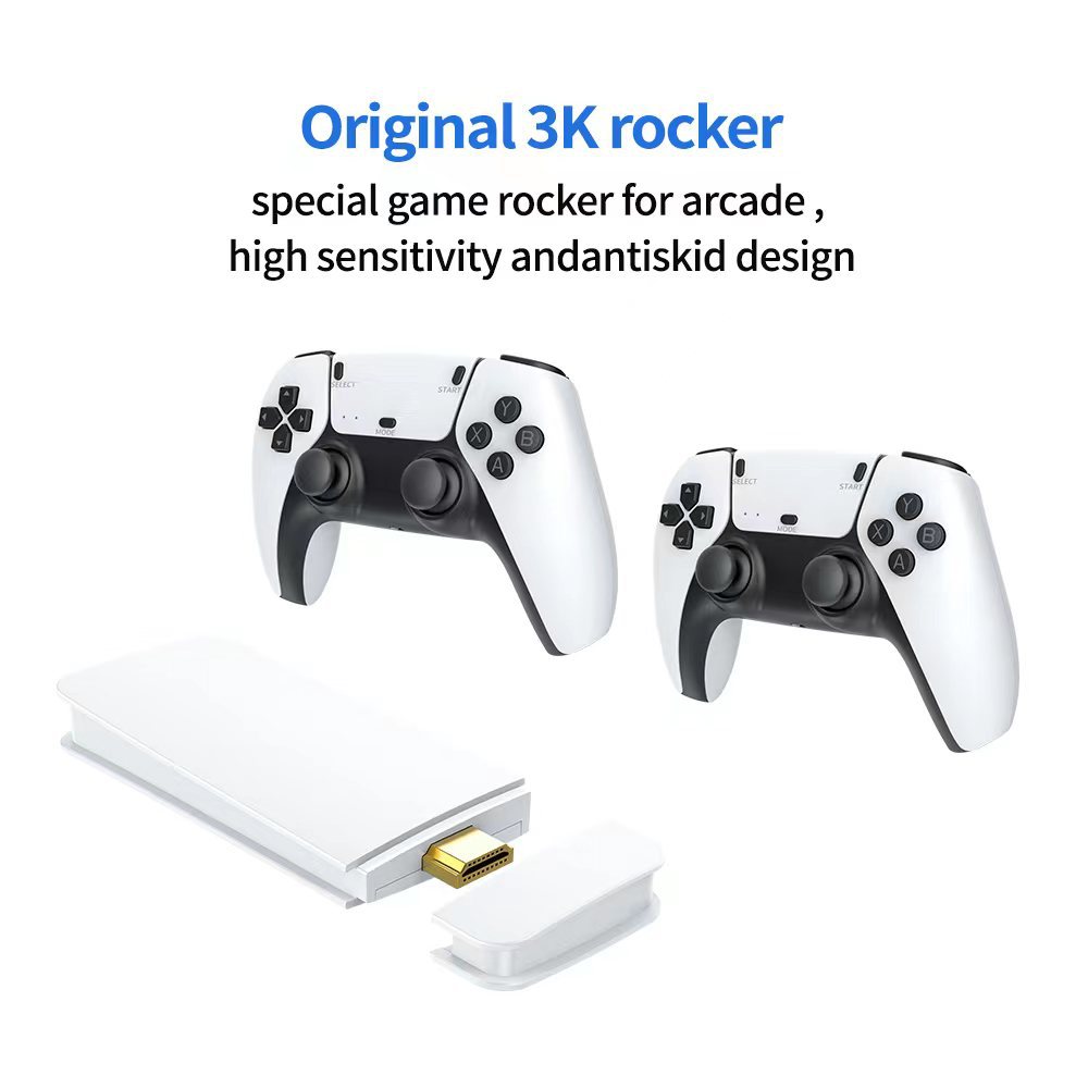 M15 Game Stick Video Game Console 4K Mini Retro Built-in 20000 Games Wireless Controller Gamepads Video Game port 2 Players