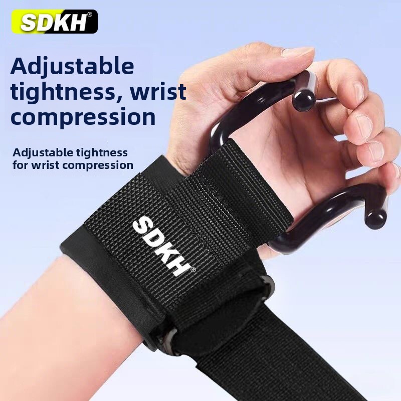 Bar Pull-up Assist Weightlifting Deadlift Strength Training Wrist Support Hook Stretching Lumbar Traction Device