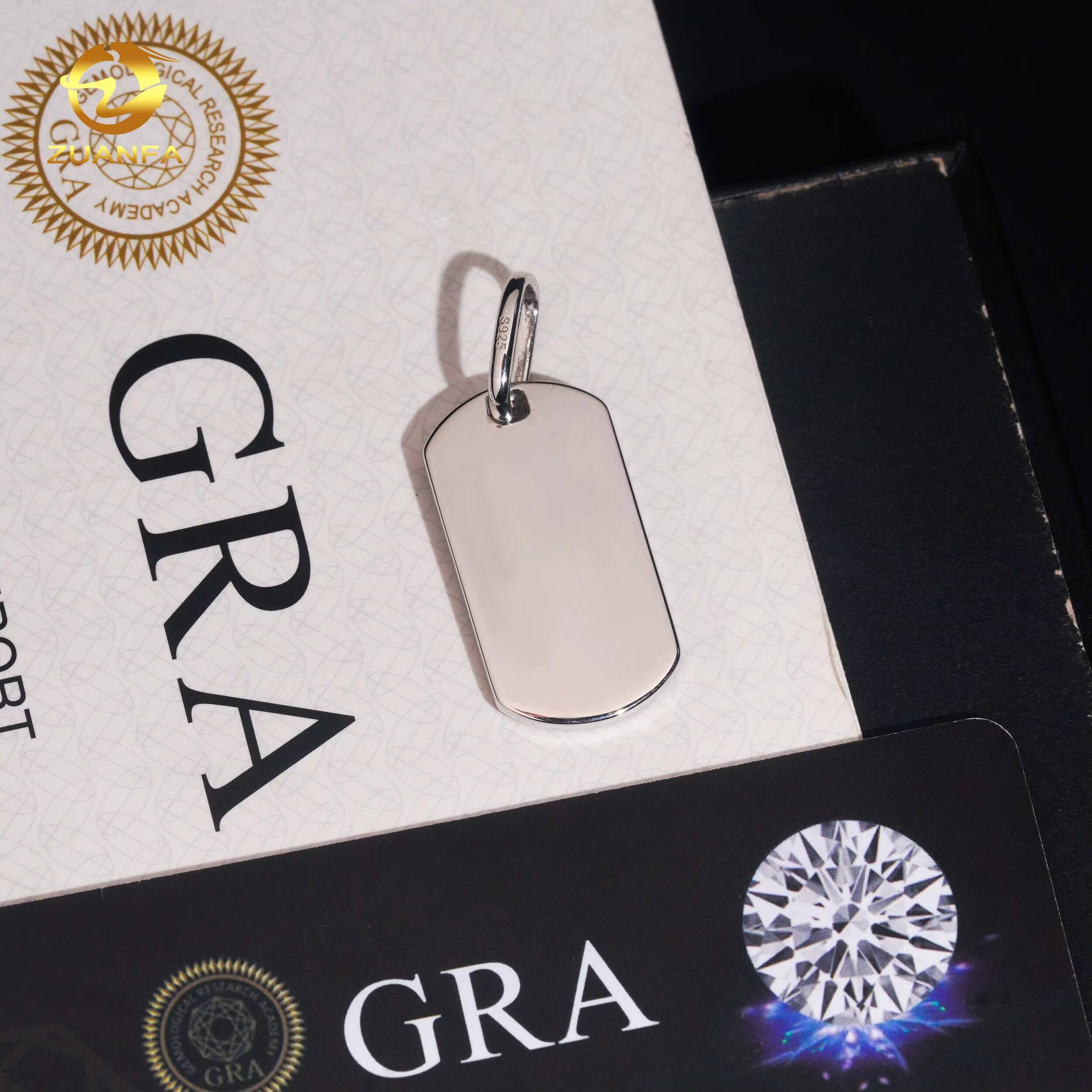 925 Silver New Design Moissanite Small Charm Pendants Hip Hop Jewelry Iced Out Fashion Pendant Tennis Necklace Set for Gift