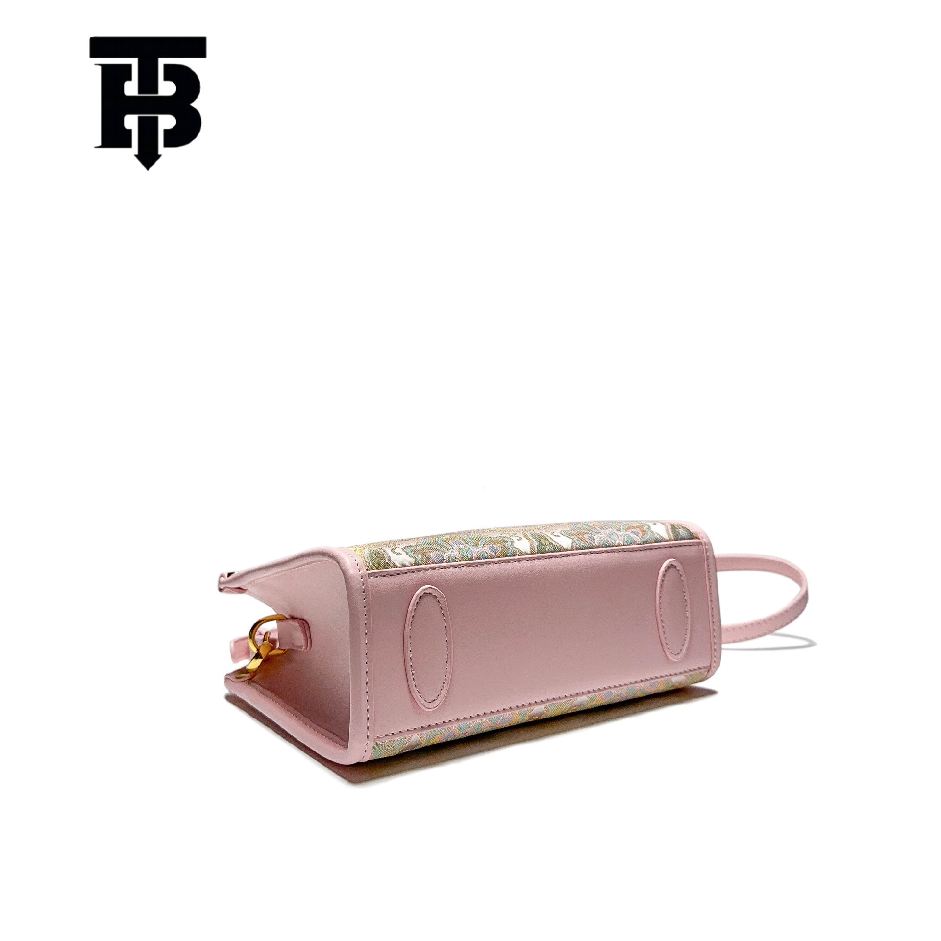 Luxury Bag TB BHULAMTE Designer Bag New Chinese Style Handbag For Women 2025 Spring Summer New Song Brocade Pattern Pink Design Tote Bag