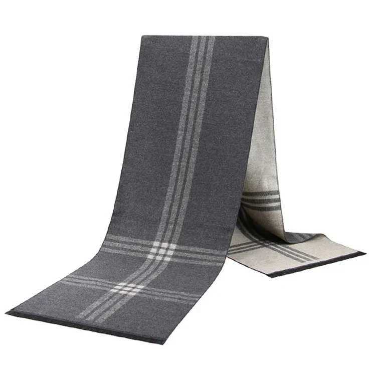 Luxury Scarf Man Winter Warm Wool Scarf For Men Cashmere Scarves Casual Plaid Male Long Outdoor Shls Man Muffler GiftXJ250905