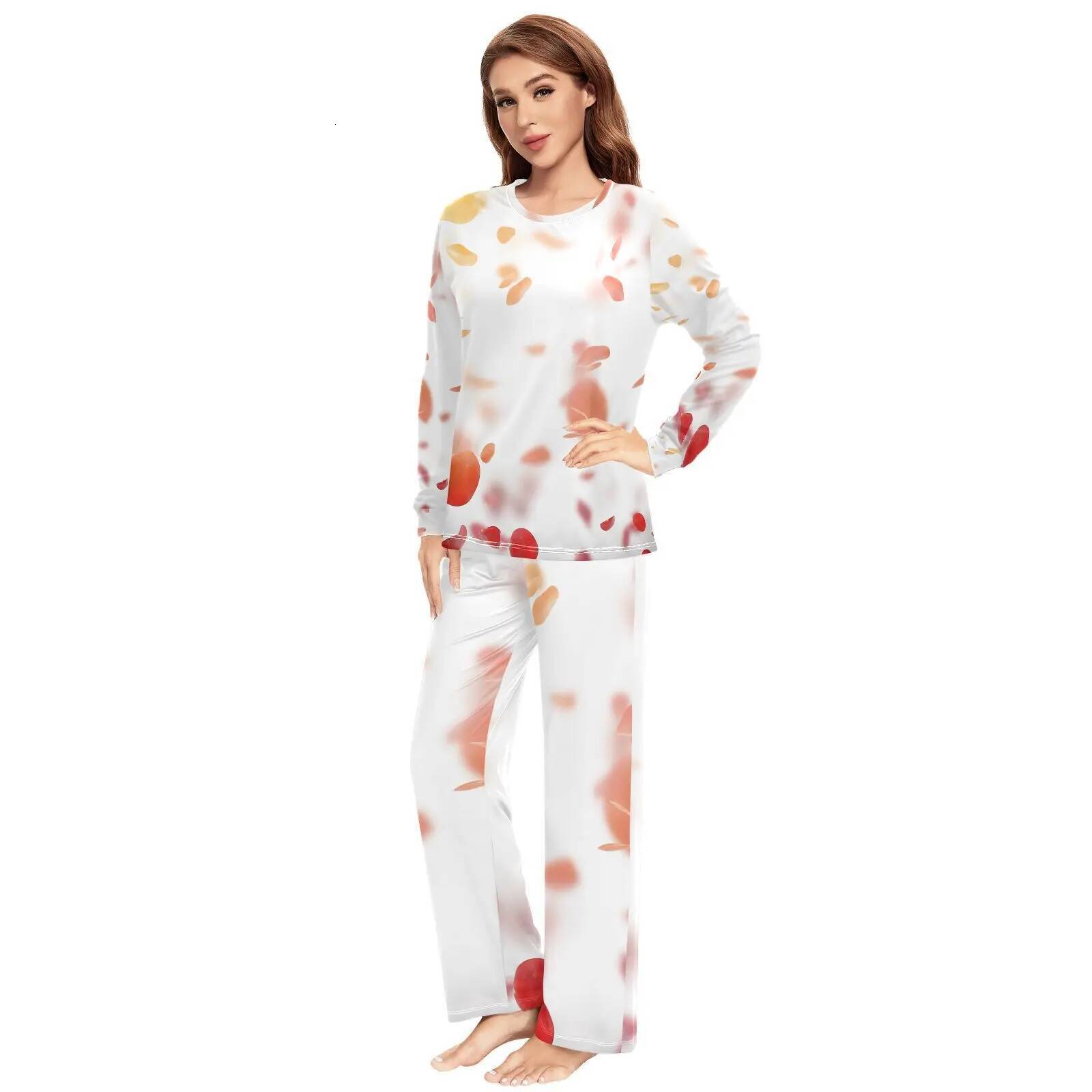 Couple's pama set Loose Women Pama Sets Home Sleepwear Spring Autumn Trousers For Men Pijama Elastic Long Pants pyjama