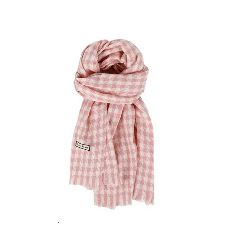 2025 Winter Tren Dopamine Pink Scarf Extra Warm Fashionable Versatile Premium Scarf WrXJ250905