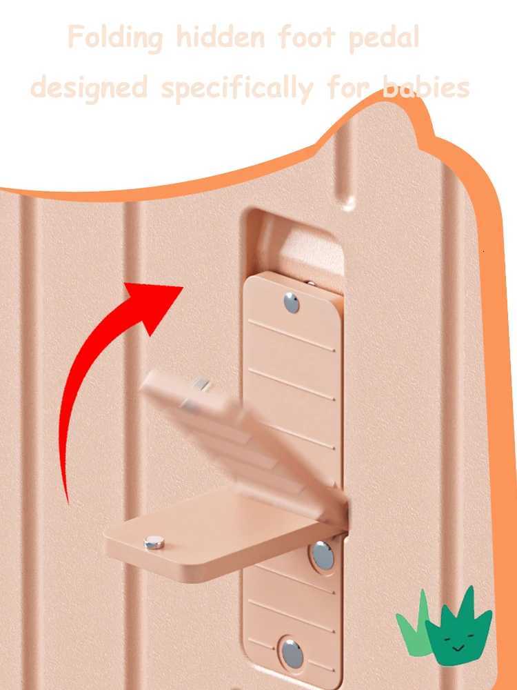 2024 NewEST Design Luggage Sitting and Riding Mini 20 Inch Travel Boarding SuiTCase Six Wheels With Folding Foot Pedal Z250905