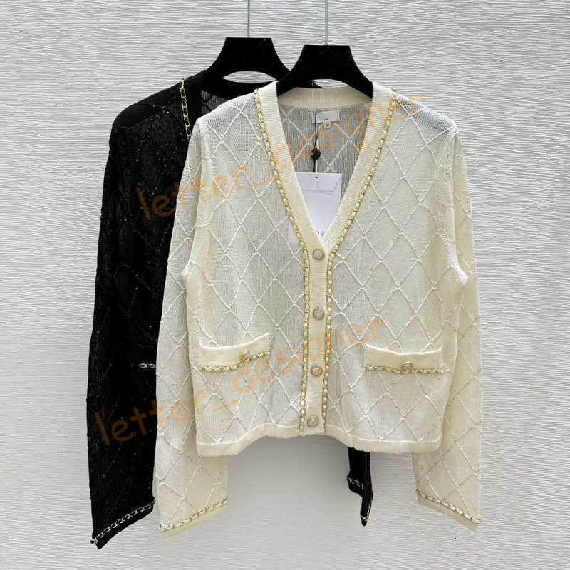 Designer Women's Sweaters Brand Luxury Sweater Cardigan Jacket Fashion Pattern Loose Versatile Sweater Women's Trend knited top for women