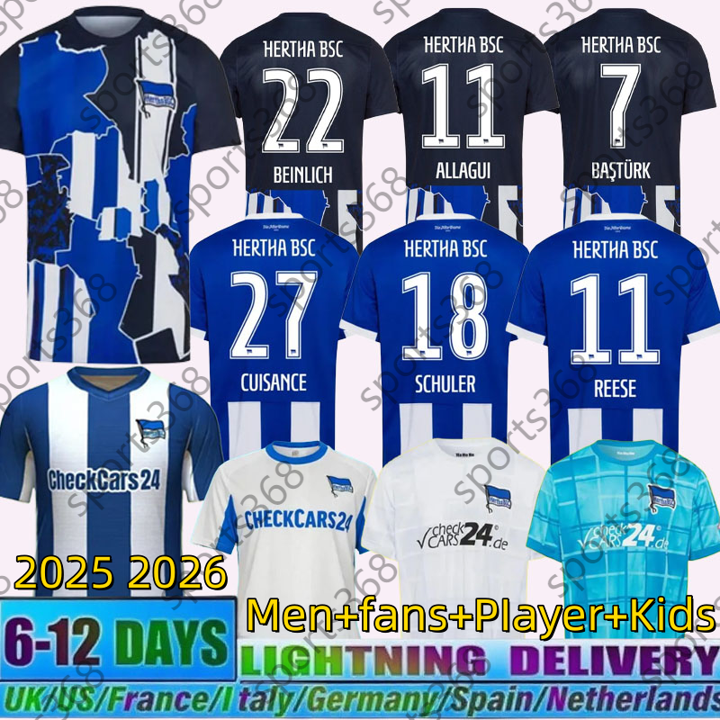 25 26 football shirt Hertha BSC Jerseys 25 26 Limited Version PIATEK CUNHA CORDOBA DARIDA STARK Union Berlin KRUSE Harahi TEUCHERT FRIEDRICH mens kids Soccer jersey