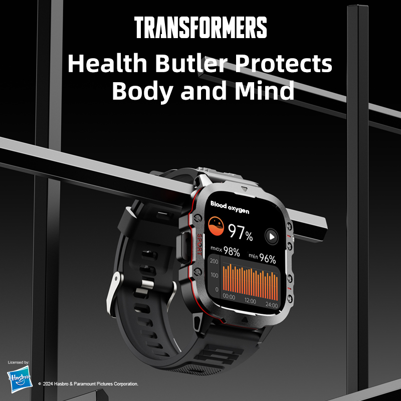 TRANSFORMERS Watch TF-H01 Bluetooth Call Smartwatch 420 Mah Battery IP68 Waterproof Health Monitor Sport Tracker Smart Watch Men Boy