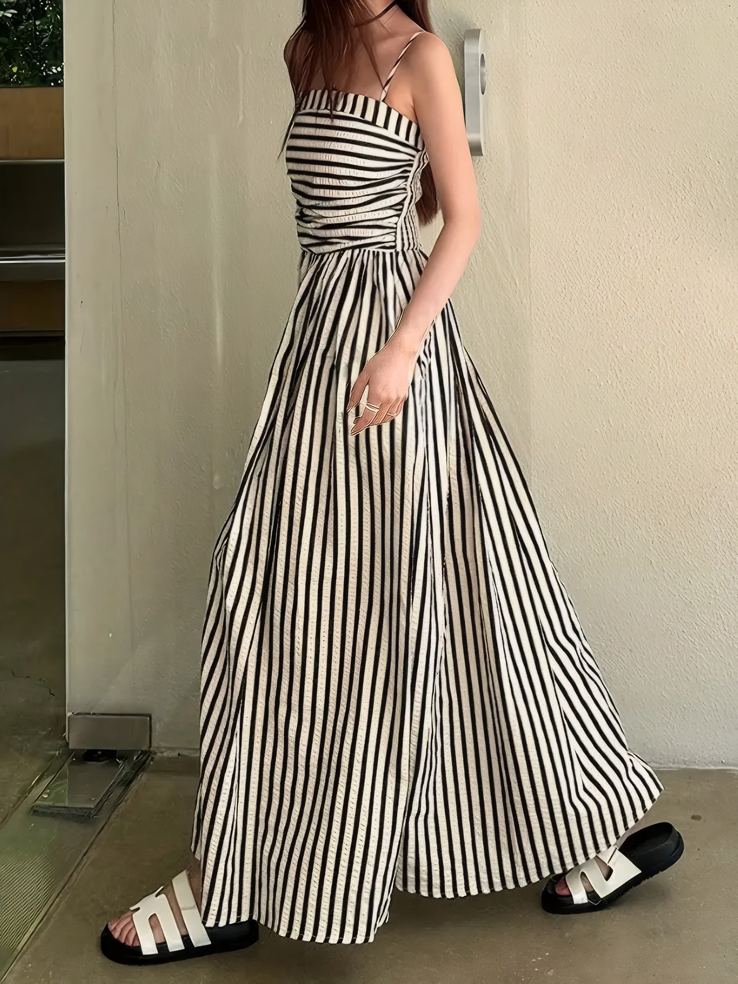 LV157 French lazy holiday style high-end dress