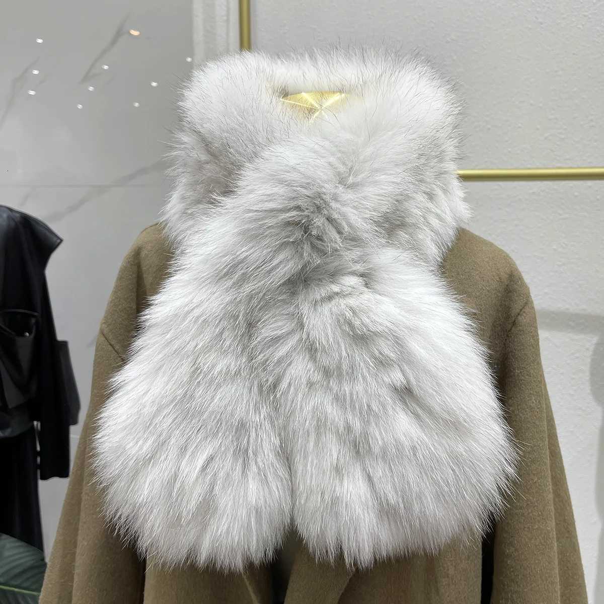 New Women Winter Warm Natural Fur Scarf Ring Knit Real Fur La Fashion Neckerchief Scarves Women Real Fur BandanaXJ250905