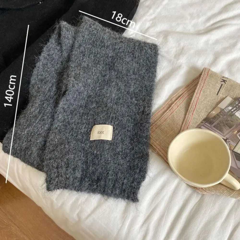 Fashion Pure Color Twist Knit Scarf Soft Keep Warm Shl Thicken Wool Blends Scarf La MenXJ250905