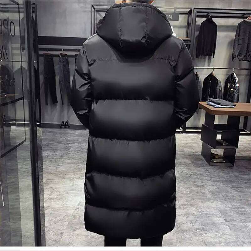 Parka Hooded Casual Long Down Cotton Coat High Quality Men Winter Thicker Warm Coats Jackets Plus Size M-5XL