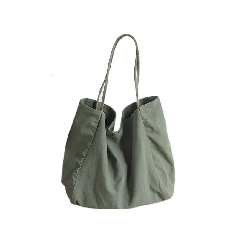 Cotton Linen Canvas Women's Shoulder 2023 Korean Version Large Capacity Lazy Casual Bag Commuter Style