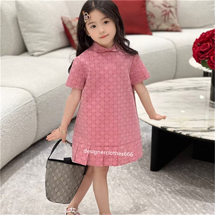 Baby Girl Designer Clothing Girl Luxury Clothing Dresses Children Fashion Clothing Children short clothing High quality size 90-160cm, A11