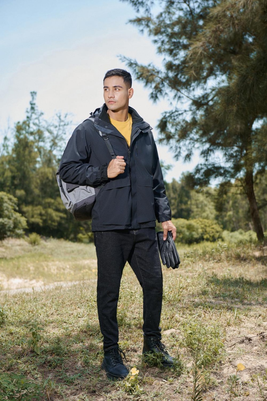 2208 model high-end composite velvet parka