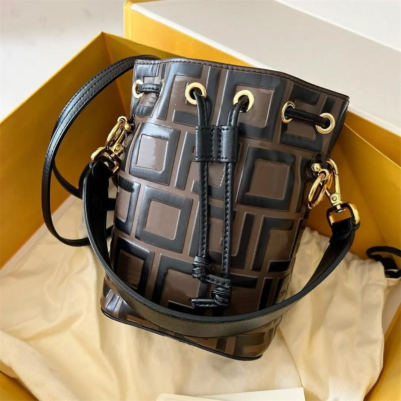 Drawstring bucket bag Mon Tresor bag Luxury Designer bags Womens mens embossed leather Shoulder Bag fashion handbags Canvas Clutch crossbody bag Evening Bags