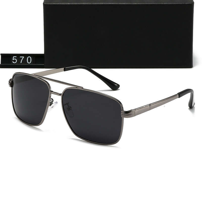 New Men's Polarized Square Frame Fashion Trend Casual Travel Leisure Sunglasses 570 84c