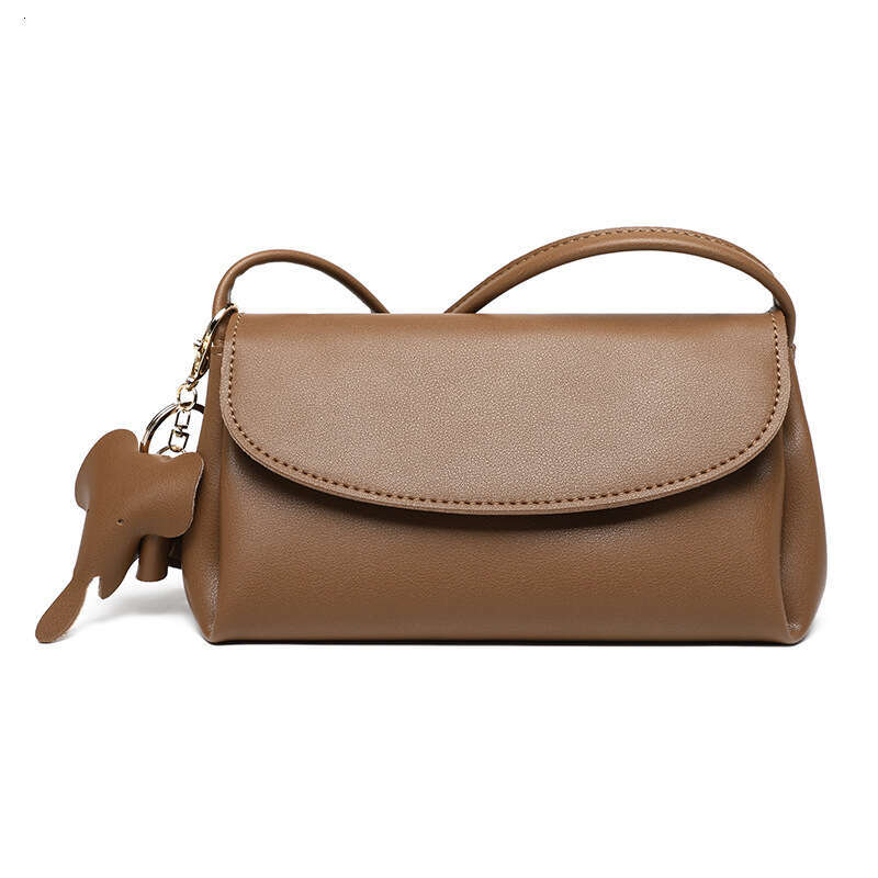 Fashion High-Quality Soft Leather Mini 2025 New Summer Simple Versatile Cloud Single Shoulder Crossbody Women's Bag