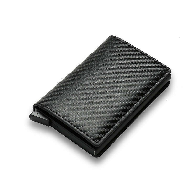RFID Anti-Magnetic Anti-Theft Men's Aluminum Alloy Metal Sleeve Bank Card Holder Wallet Money Clip