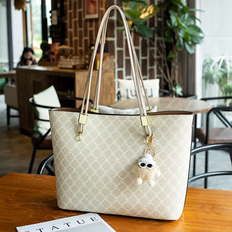 Luxury Genuine Leather for Women 2025 Korean Version New Fashion Versatile Large Capacity Tote High-end Printed Women's Bag