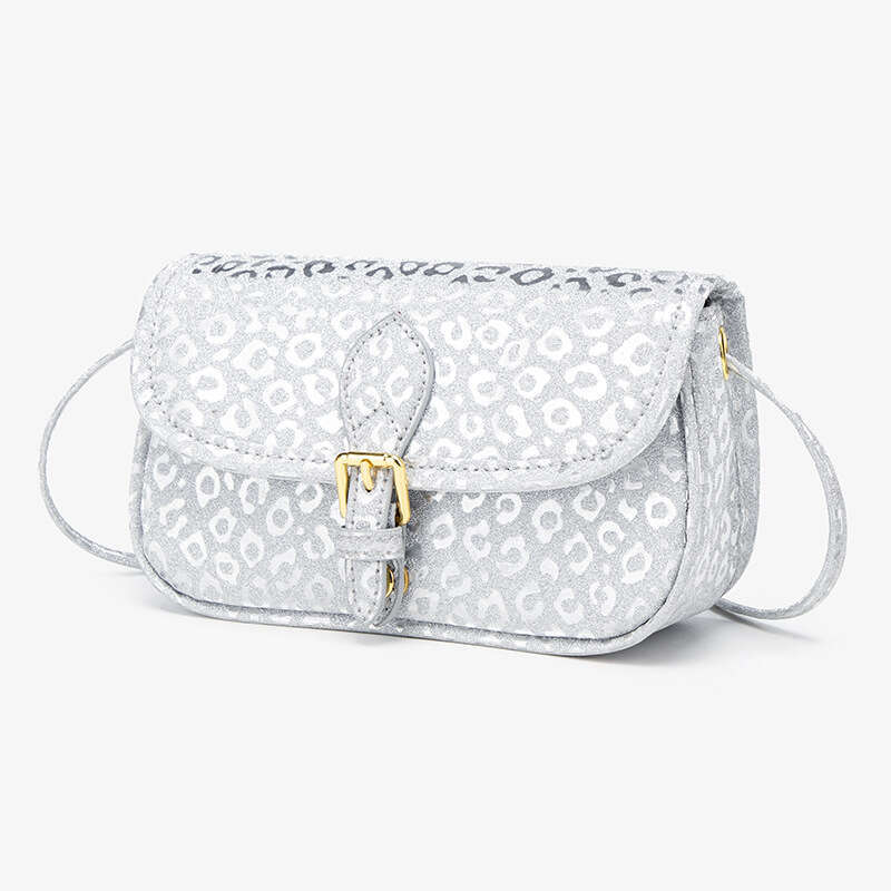 Fashion Versatile Niche Saddle 2025 Summer New Shiny Silver Single Shoulder Crossbody Bag
