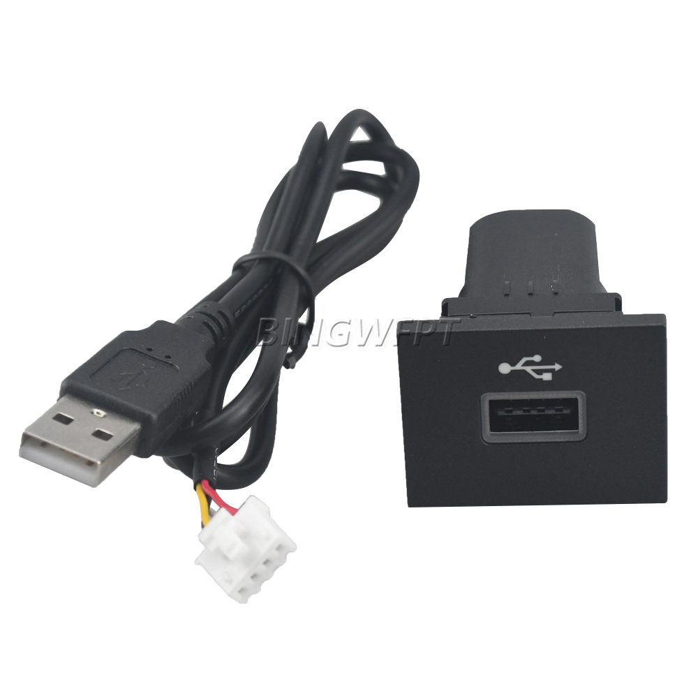 Car USB Input Adapter Audio Radio U-disk Flash Socket Interface Cable For Ford Focus 2 Mk2 2009-2011