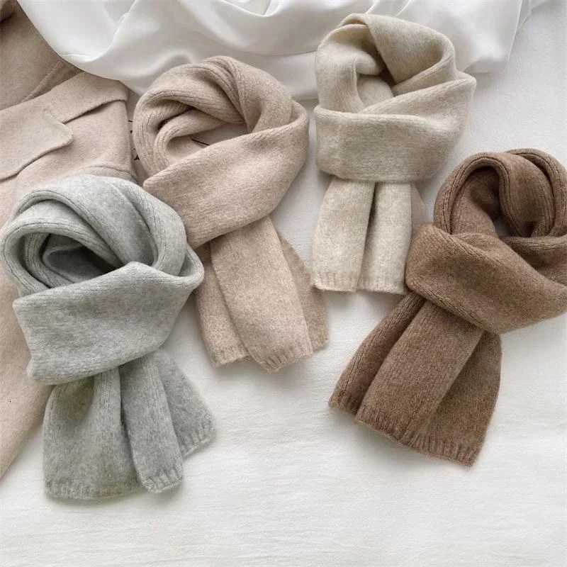 Ladies Cashmere Scarf Women Winter Warm Luxury Solid Color Shl and Wrs Female Warm Thick Wool Neckerchief BlanketXJ250905