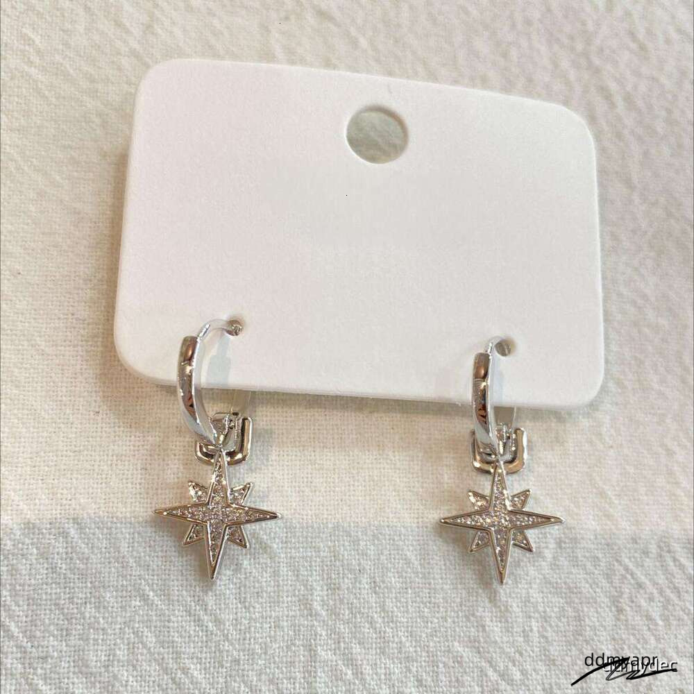 2025 New Simple ddmydec Pentagram Minimalist Niche Exquisite Ear Cuffs Personality Light Cross Earrings ddmydec