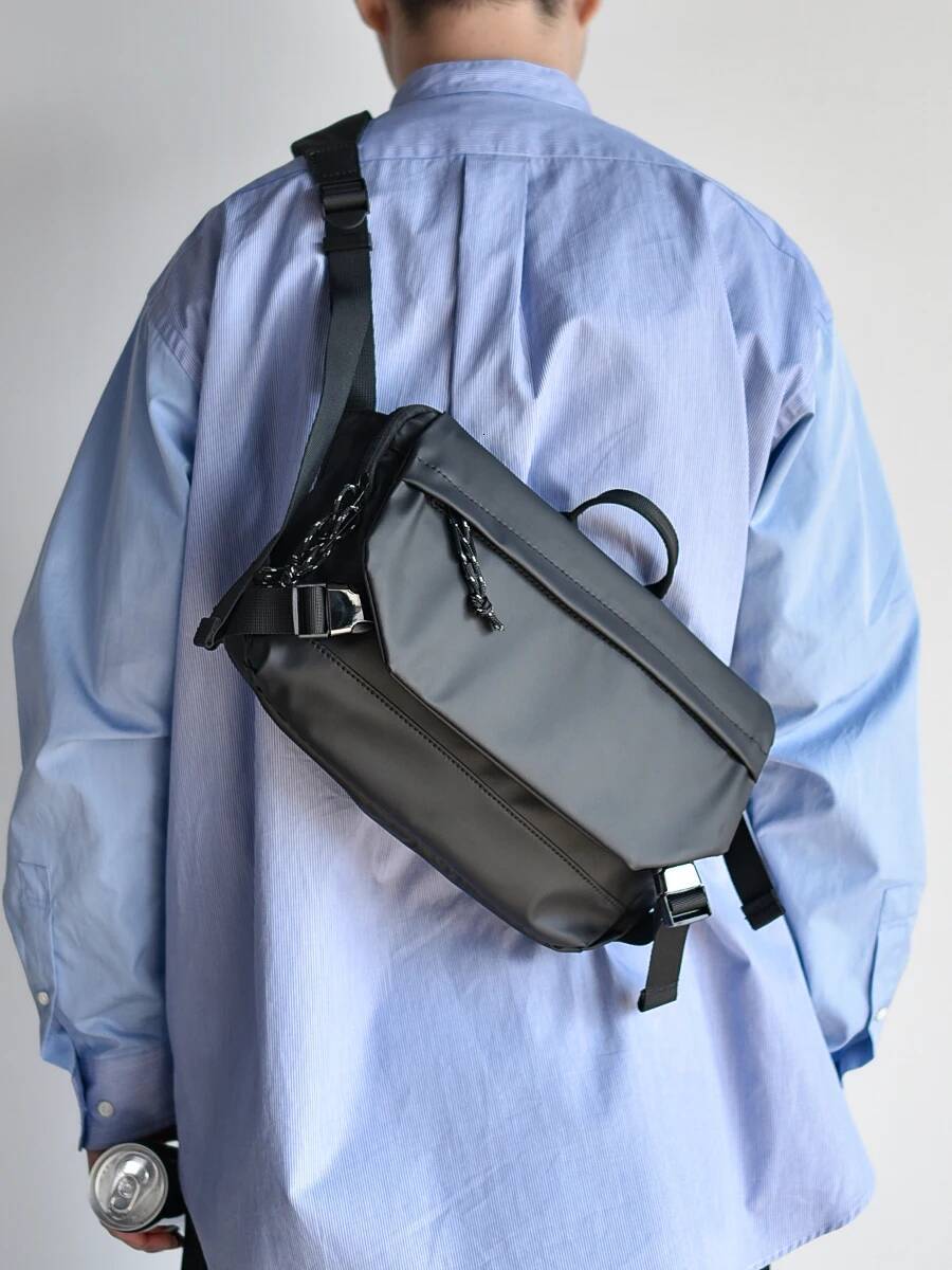 Causal Nylon Zipper Shoulder Japanese Style Teenager School Sling Streetwear Men Travel Commuter Crossbody Bag high-quality