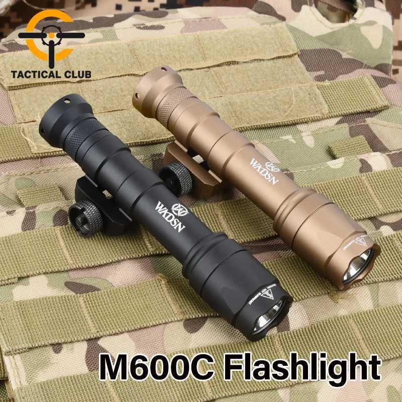 WADSN M600C M600 Tactical SF Airsoft Flashlight Scout Light Pistol Torch Fit 20mm Picatinny Rail AR15 Rifle Weapon Gun LightXJ250905