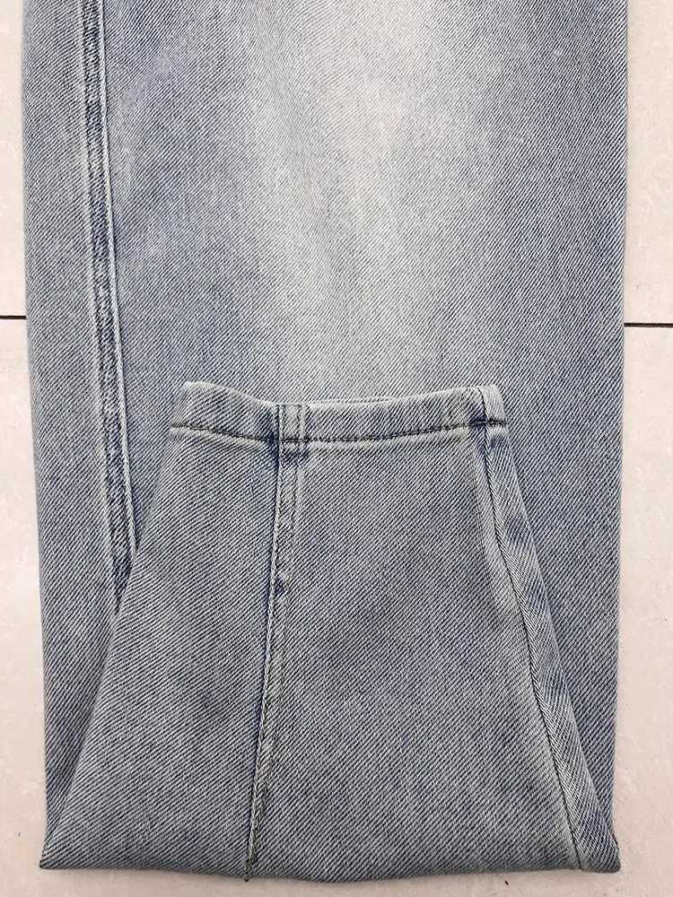 Vintage Distressed Washed Blue Jeans Men Casual Loose Harem Jogger Pants Carrot Tapered Leg Spring Autumn Retro Fashion Brand W250905