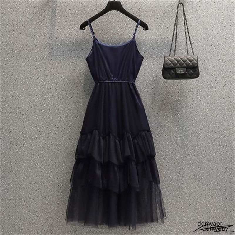 Free Shipping Designer ddmyday New Spring Ddmyday Women Warm And Fashionable Short Jacket Mesh Suspender Skirt Two-Piece Set Ddmyday Ddmyday Ddmyday D