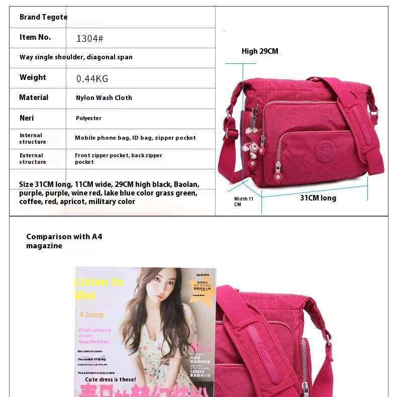 TEGAOTE Messenger Bags Women Crossbody Shoulder Lady Bolsa Feminina Mujer Large Solid Beach Travel Bag Female Zipper 2024