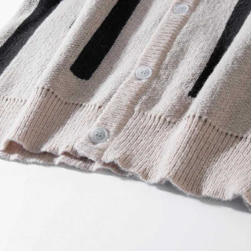 Japanese Couple Retro Loose Cardigan Knitwear Mens Coat Spring and Autum Trendy Brand Casual Knitwear for Men Z250905