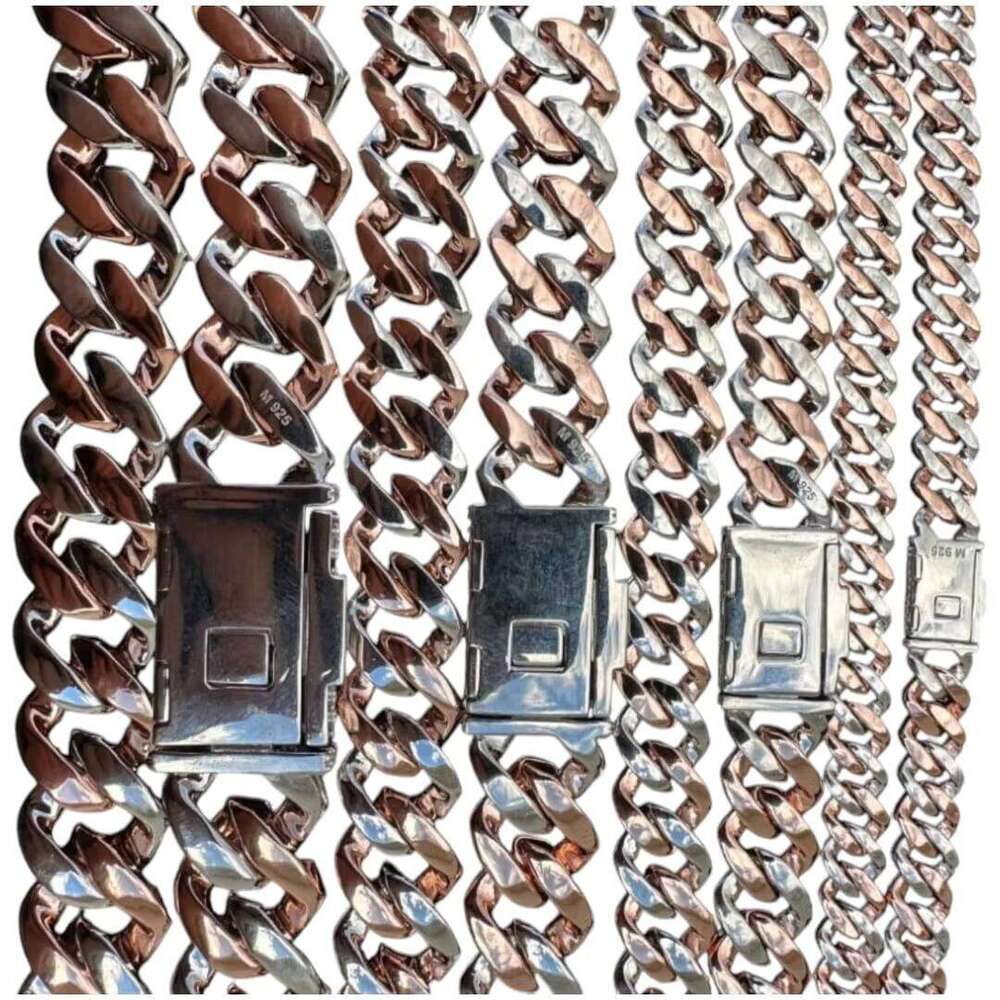 New Arrival Moissanite Dias Studded Cuban Link Two Tone Iced Out Rapper Chain Reasonably Priced Necklace