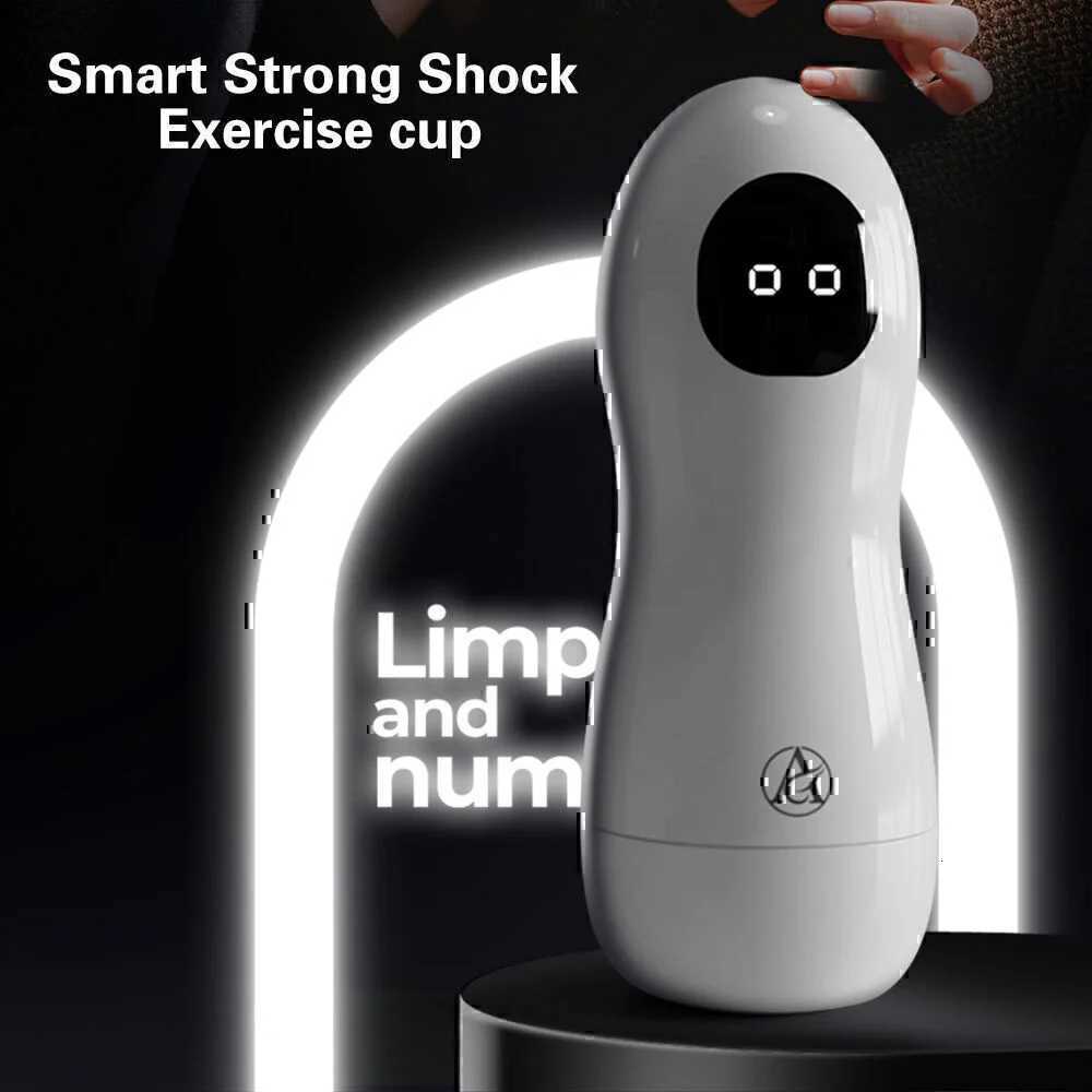 Automatic Male Masturbator Cup Vibration Blowjob Real Vagina Pocket Pussy Vibrating Bullet Penis Oral Adults Sex Toys For ManXJ250905