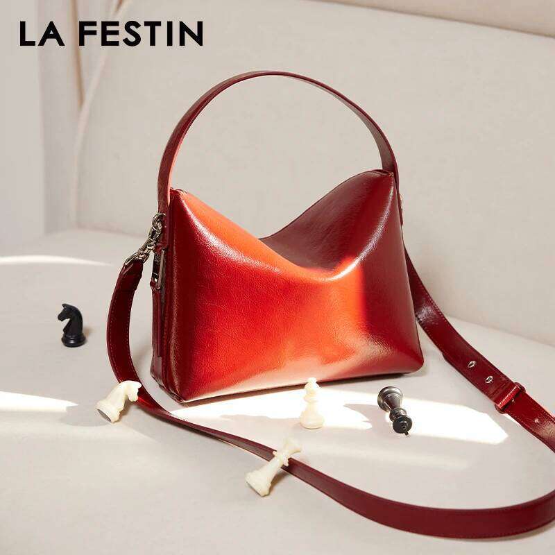 LA FESTIN Original 2025 New Handbag Women Ladies Shoulder Crossbody Leather Portable Bucket Brand Bag