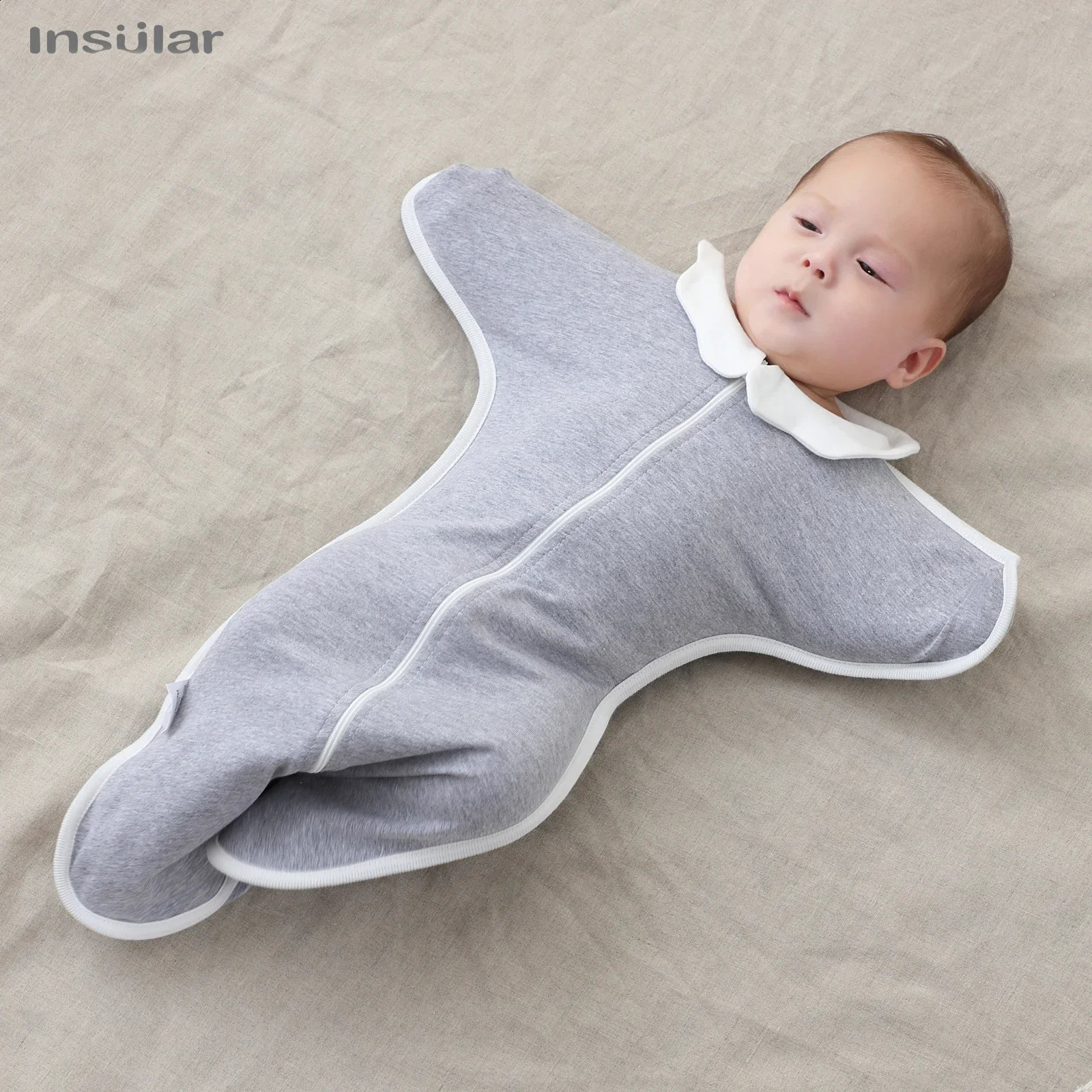 born Baby Sleeping Bag Raised Hand Antishock Cotton Sleepsack Baby Swaddle Blanket Anti Startle JumpItems Blanket Baby Item 250904
