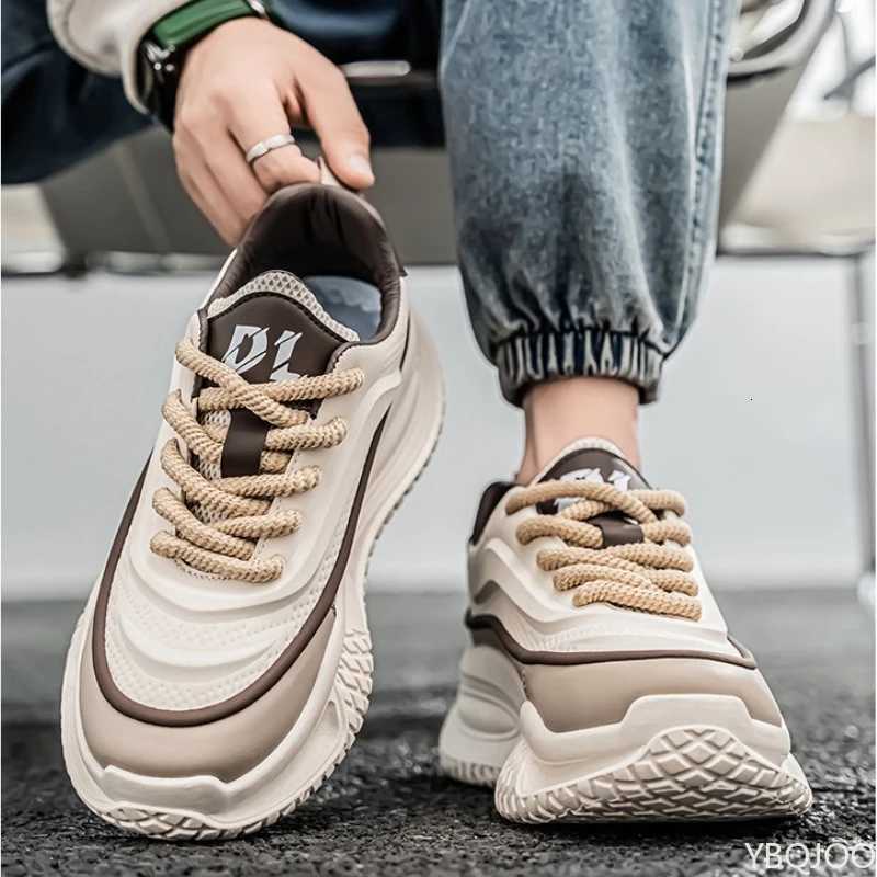 Spring Autumn New Thick Soled Shoes Are Lightweight Comfortable Trendy Casual Sporty Fashionable WearResistant Mens Shoes Z250905