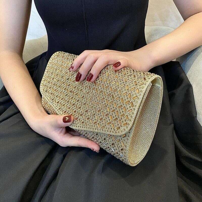 New Dia Inlaid Light Handbag For Weddings, Banquets, Evening Gowns, And Banquet Bags