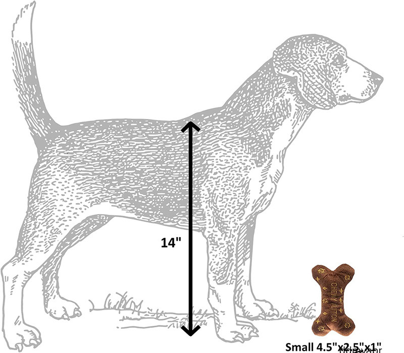 Plush Designer Dog Toys With Interactive Squeaker, Stimulating ddmyday Pet Enrichment, Hine-Washable & Safe Materials For All Breeds, Bones, Handbag, 