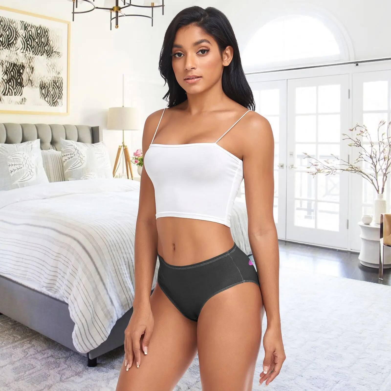 Women's Sexy Panties Bamboo fiber Panty Underwear Take it off Briefs Female Underpants Intimates Breathable Women Lingerie 2XL